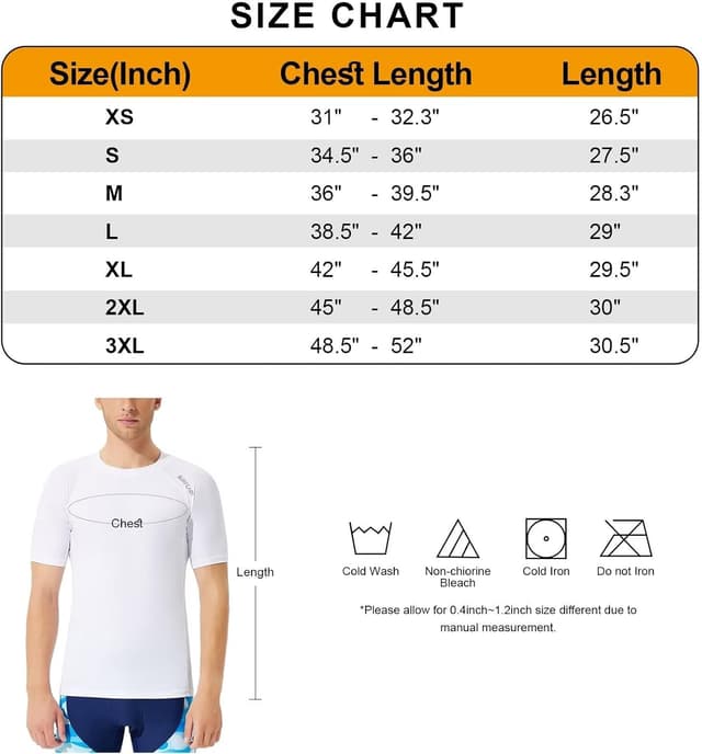 Thumbnail 3 de SURFEASY Men's Short Sleeve Rash Vest UPF 50+