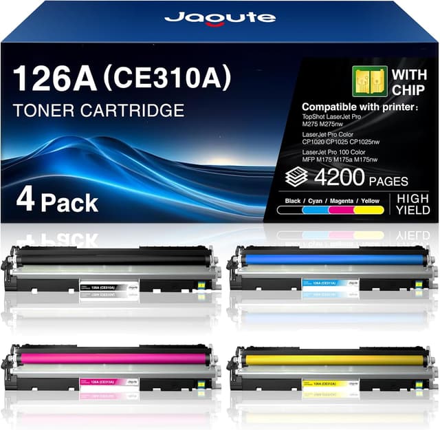 Detalle de Cartucce toner 126A compatibili HP 4 pacchi