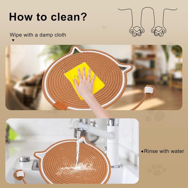 Thumbnail 6 de Katzenkratzbrett mit Ball Khaki 36 cm