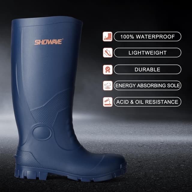 Detalle 2 de Showave Steel Toe Work Boots 🚧