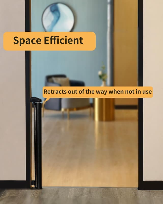 Detalle 2 de dearlomum Retractable Baby Gate 86cm Tall