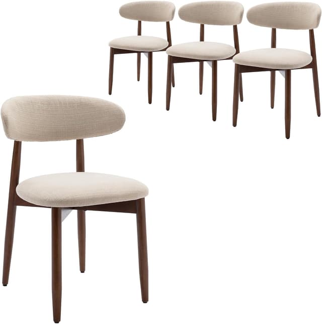 Imagen de COLAMY Modern Dining Chairs Set Upholstered 4 en OfertitasTOP