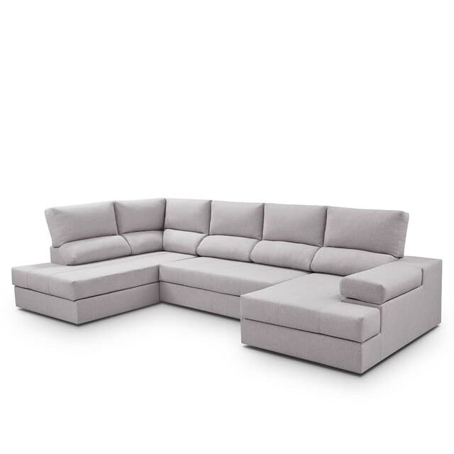Detalle de Sofá cama Eskil con rincón izquierdo y chaiselongue derecha 🛋