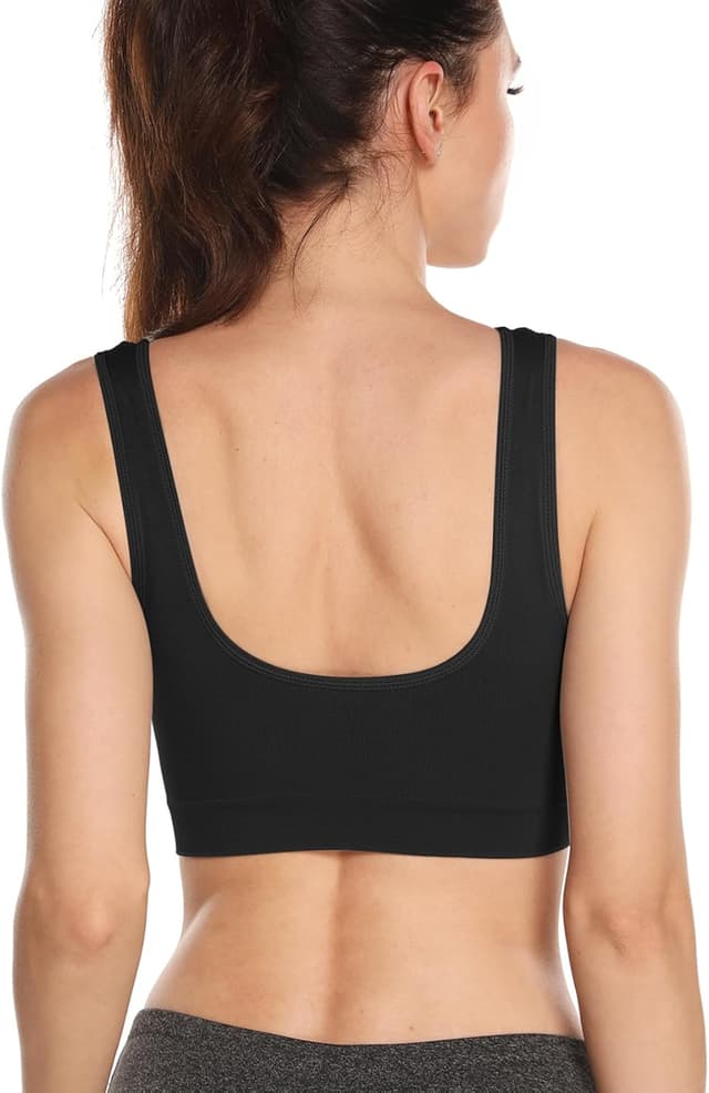 Detalle de Onory 3-Pack Wirefree Padded Sports Bras for Women (Medium Support)