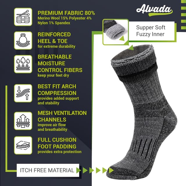 Thumbnail 4 de Alvada Merino Thermal Socks for Winter