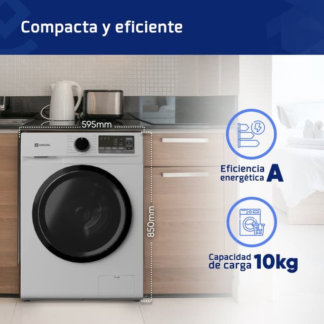 Detalle 2 de Origial Prowash ORIWM10AW Lavadora 10 kg A