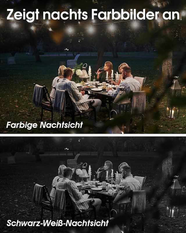 Detalle 2 de ARCCTV 4MP Solar WLAN Kamera für Außen