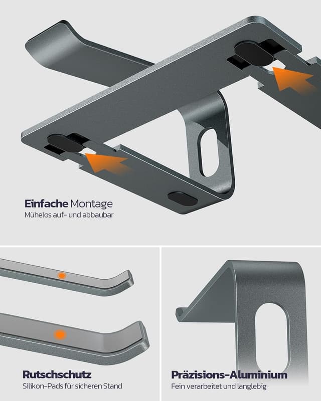 Thumbnail 4 de Nulaxy C3 Laptop-Ständer 10-16 Zoll