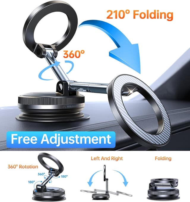 Thumbnail 4 de Coolpow Upgraded Vacuum Car Phone Holder 2800gf