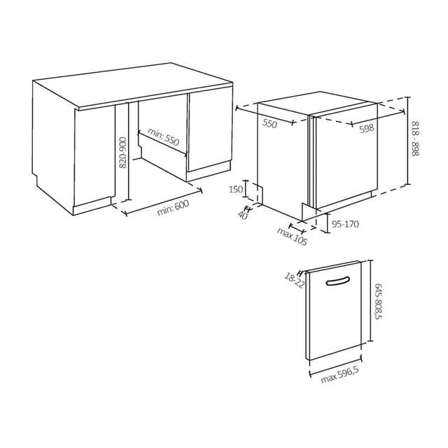 Detalle 2 de Haier Lavavajillas Integrable 14 Servicios WiFi I-PRO SHINE