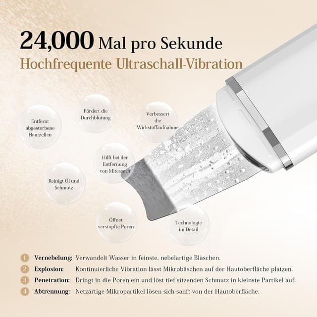 Detalle 2 de ANLAN Skin Scrubber Pulizia Viso 4 modalità 🧖♀