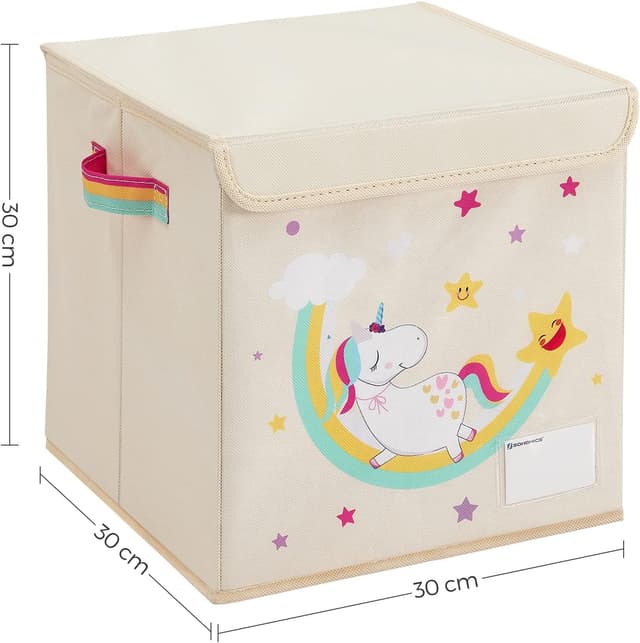 Thumbnail 4 de SONGMICS 3 Cajas Unicornio Beige RFB710W03