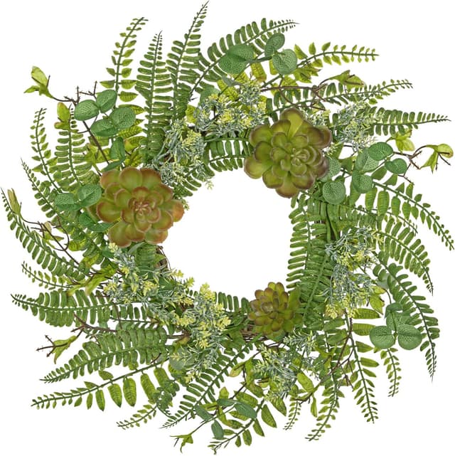 Detalle de Arborus Adventskranz 40 cm im Boho Stil