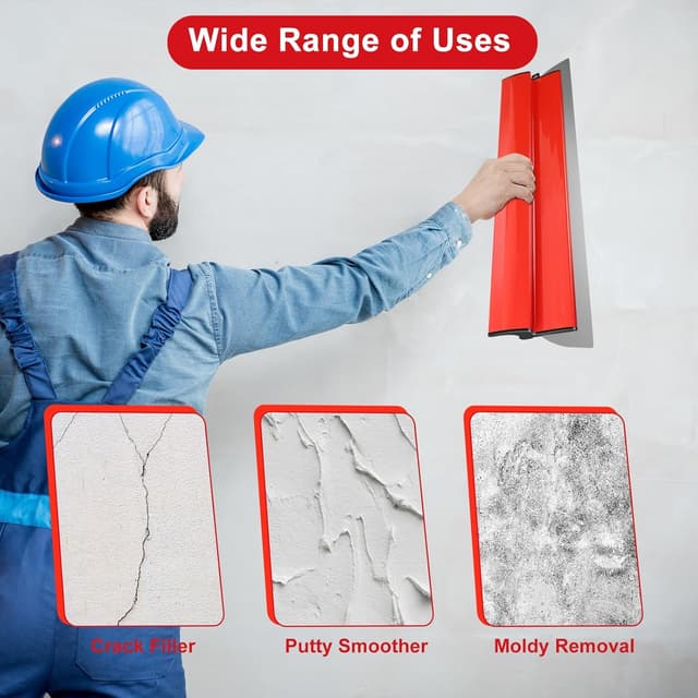 Detalle de Set di lame per cartongesso Suokoun con custodia e manico di estensione (25/40/60/80 cm) + rulli e coltelli