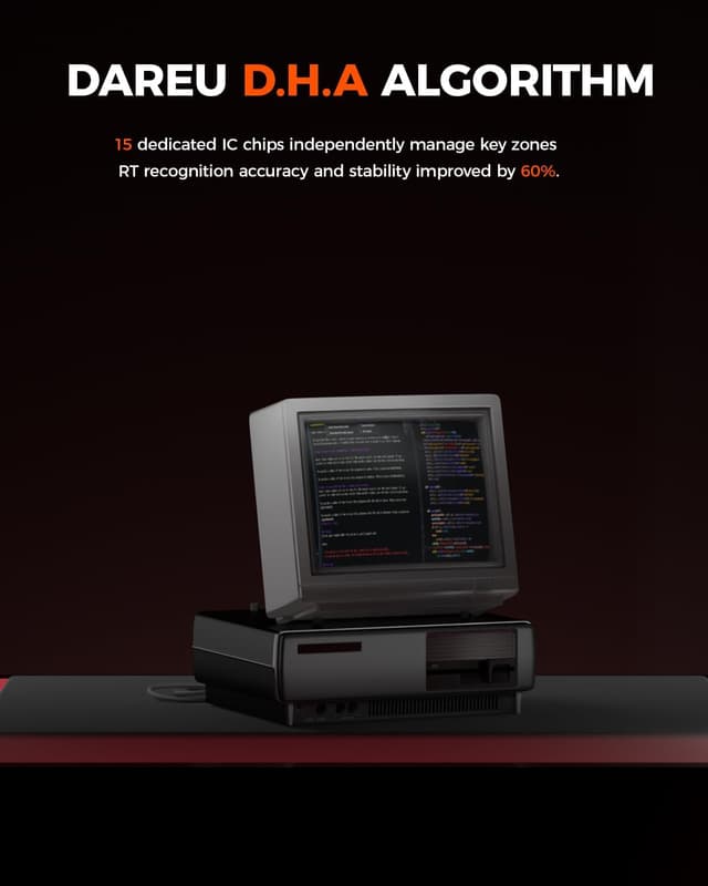 Thumbnail 6 de DAREU COOL60 rosa tastiera gaming 60% 8K Hz con key trasparenti e RGB