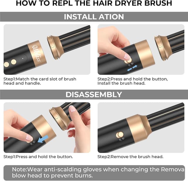 Thumbnail 4 de UKLISS Airstyler 7 in 1 Haartrockner