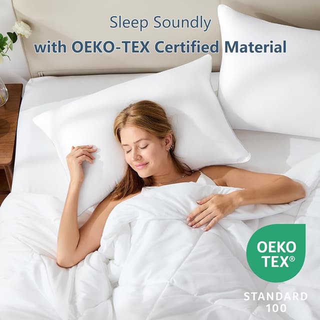 Detalle de CozyLux Queen Pillows 18x28