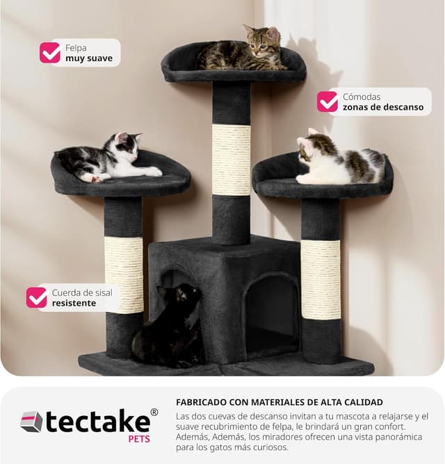 Thumbnail 2 de TecTake Rascador para Gatos 170 cm