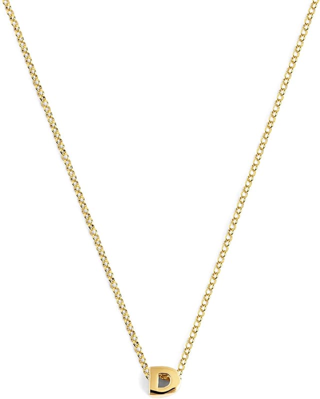 Thumbnail 6 de SINGULARU Collana personalizzata con lettera in argento 925 placcato oro