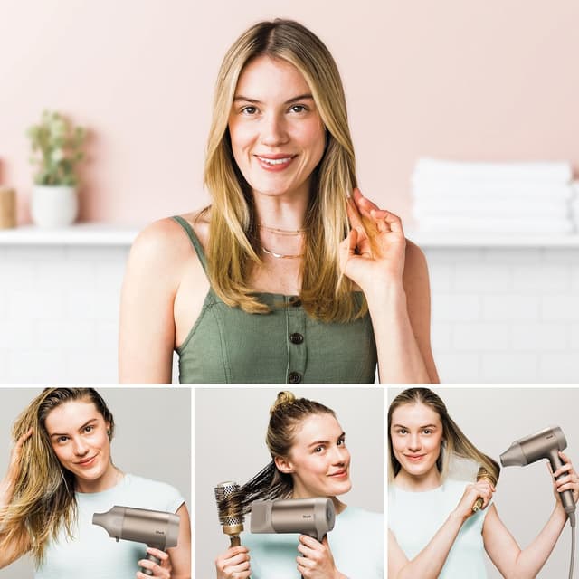 Detalle de Shark STYLE iQ HD120SLEU : sèche-cheveux et styler 3-en-1 ionique, brosse de style et diffuseur