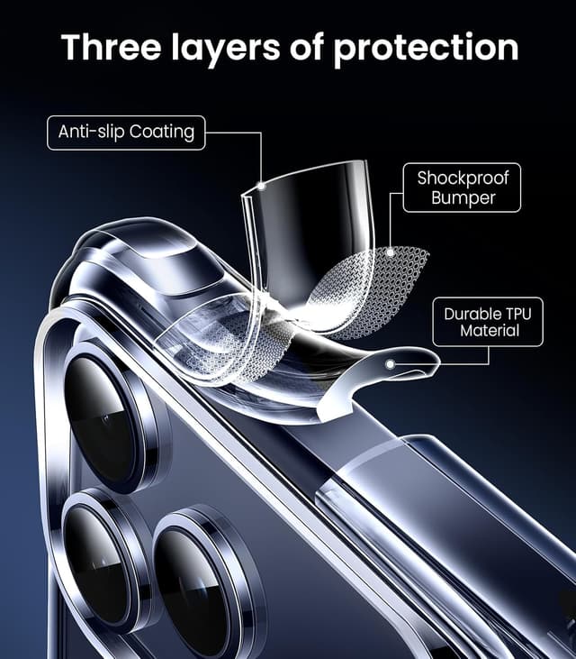 Detalle 2 de Mkeke iPhone 17 Pro Max Clear Case 6.9