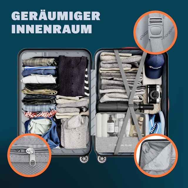 Detalle 2 de Monzana Kofferset Baseline 3-teilig