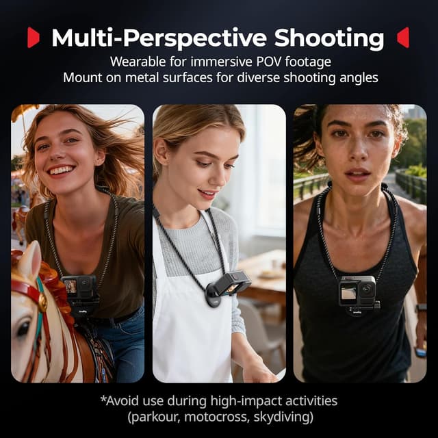 Detalle de SMALLRIG 5242 Poignée creuse gauche rotative à 360° avec pince OTAN