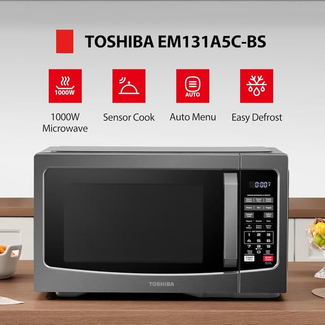 Detalle 2 de TOSHIBA EM131A5C-BS 1000W Microwave