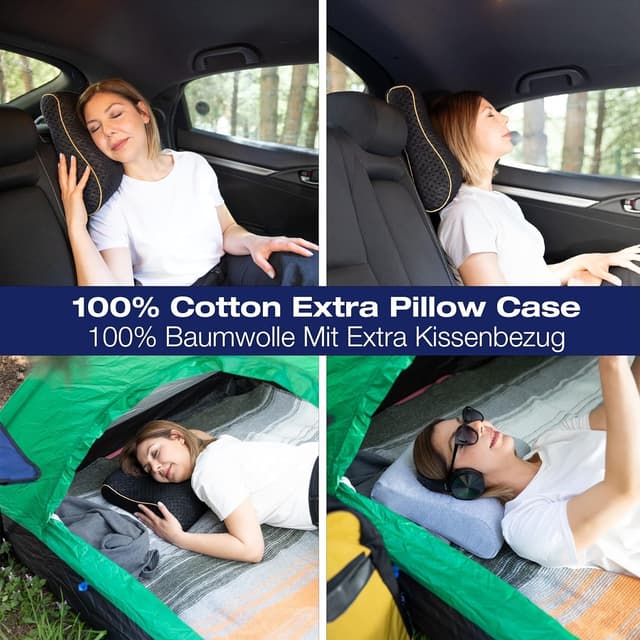 Thumbnail 1 de alkamto Reisekissen 35x30x10/8 cm Memory-Schaum