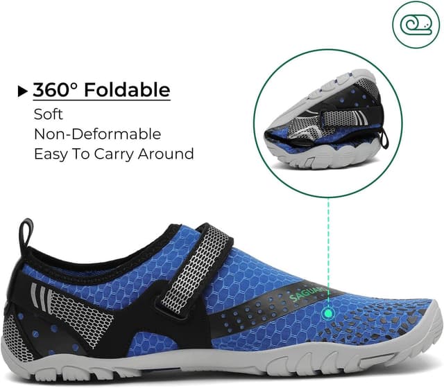 Detalle de Saguaro Chaussures aquatiques antidérapantes avec séchage rapide et 7/9 trous de drainage (GR.35-48)