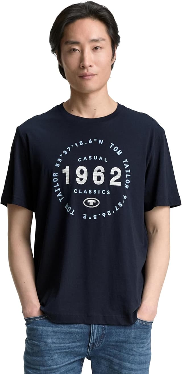 Detalle de TOM TAILOR 1046793 T-Shirt da uomo a maniche corte