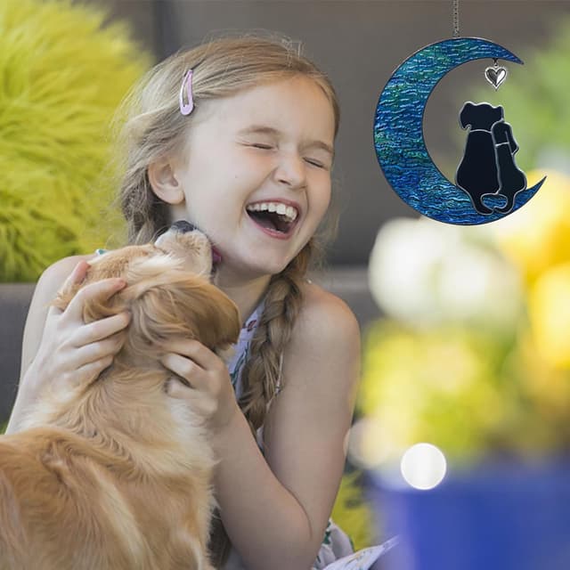 Thumbnail 5 de Double Dog Memorial Hund Sonnenfänger