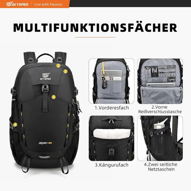 Thumbnail 3 de SKYSPER Wanderrucksack 30L Trekking
