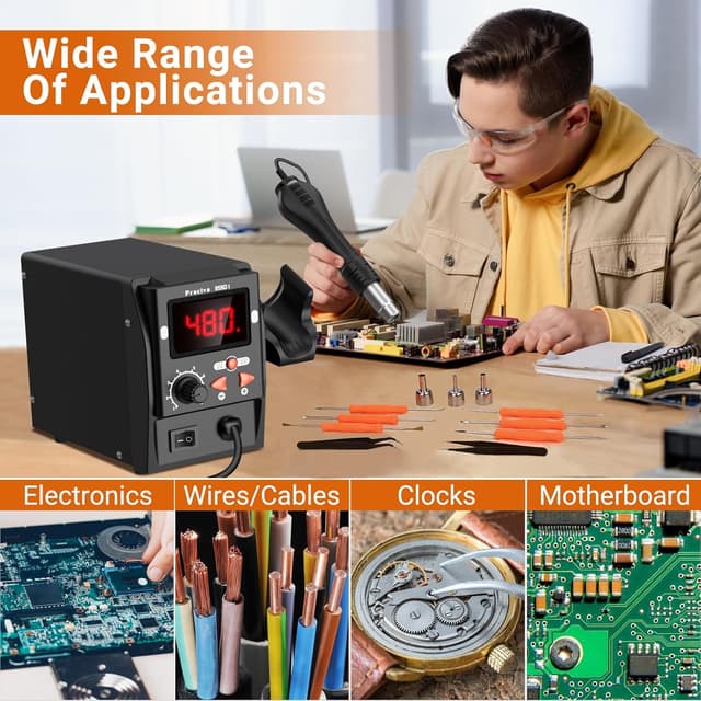 Thumbnail 6 de Preciva 959D-I Stazione dissaldante digitale 700W