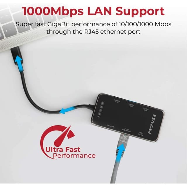 Thumbnail 2 de Promate PrimeHub-Mini Hub USB-C 100 W