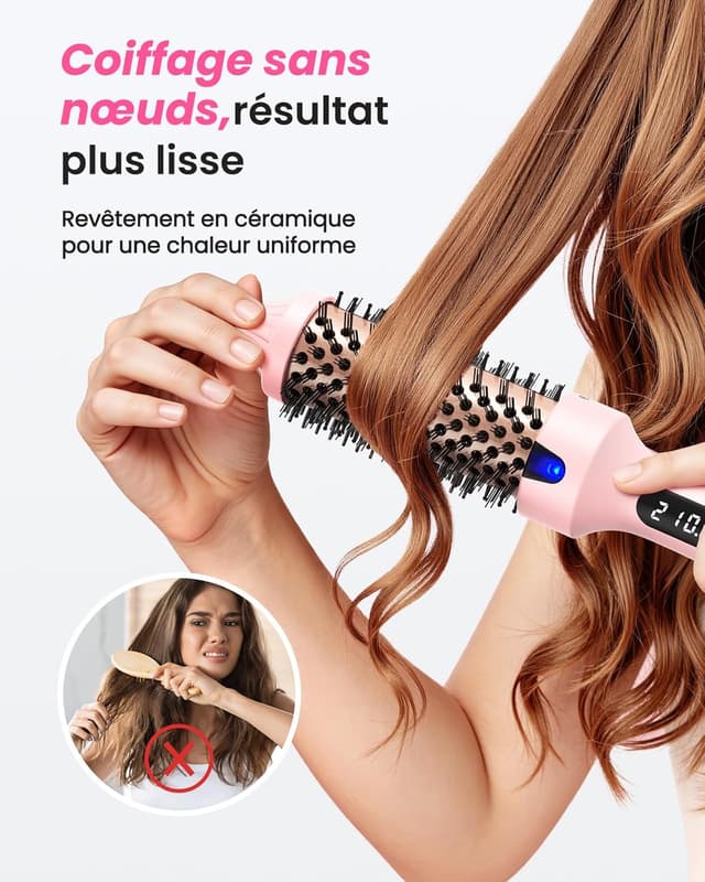 Thumbnail 4 de Haokoo Brosse Chauffante 38mm 6 niveaux
