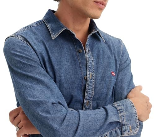 Detalle de Levi's Long-Sleeve Battery Housemark Slim Camisa XS