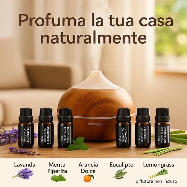 Thumbnail 3 de Crazy King Set 6 oli essenziali 10 ml per diffusore