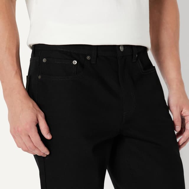 Detalle de Amazon Essentials Men’s Heavyweight Stretch Straight-Fit Jean Shorts (9-inch inseam)