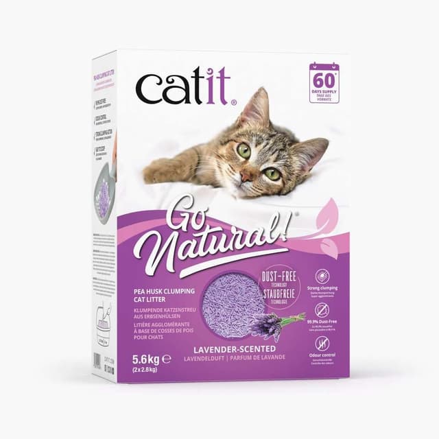 Detalle de Catit Go Arena Aglomerante para Gatos con Aroma a Lavanda 🐾