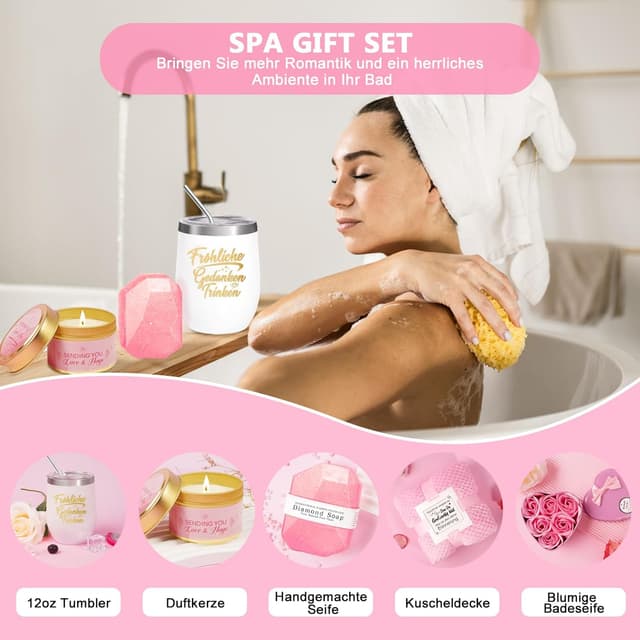 Thumbnail 6 de Geschenkset Spa-Korb für Frauen mit 10-teiligem Set
