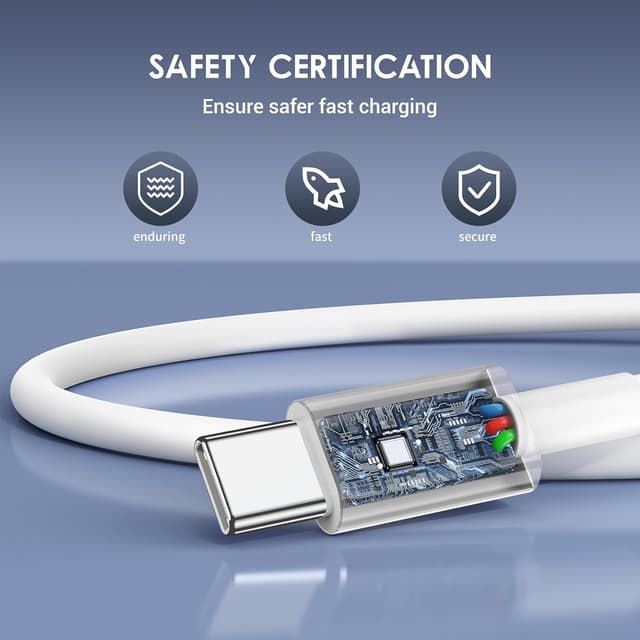 Detalle 2 de QZIIW USB‑C Fast Charging Cable 3FT Pack