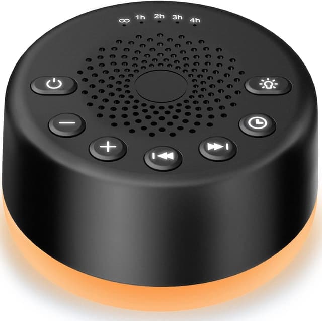 Detalle 2 de Easysleep White Noise Machine mit 25 beruhigenden Klängen, Nachtlicht & Speicherfunktion