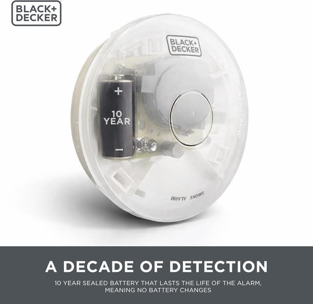 Thumbnail 1 de BLACK+DECKER Smoke Alarm 10‑year battery 🔔