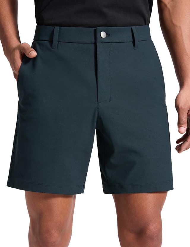 Detalle 2 de Short de golf homme CRZ YOGA extensible, entrejambe 22,9 cm, respirant et infroissable