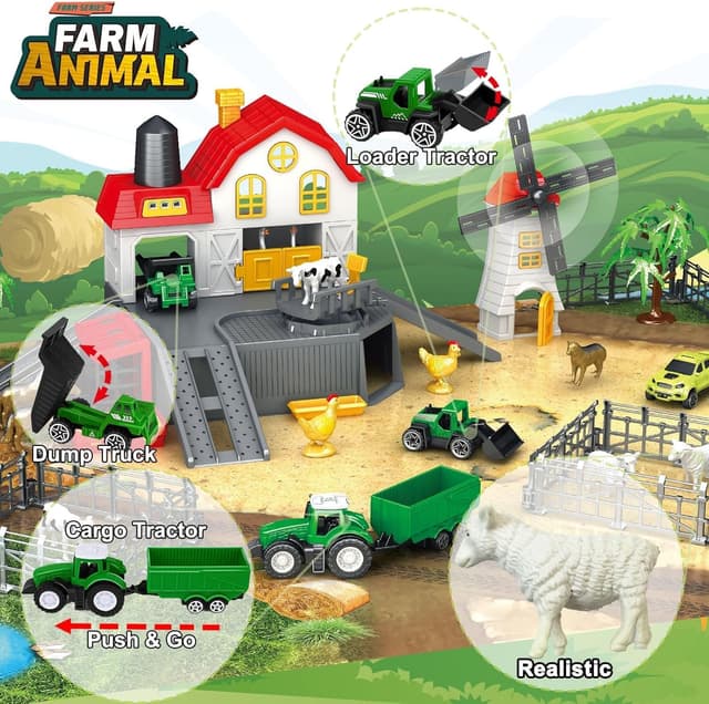 Thumbnail 3 de Frontoytall Farm Toy Set 49-piece playset