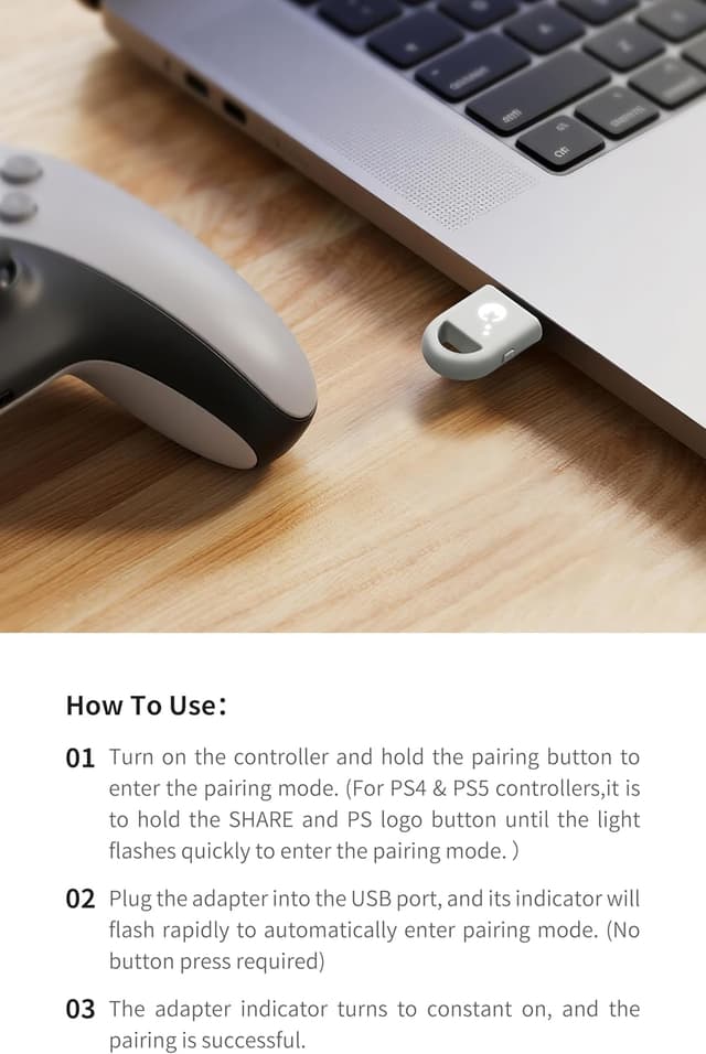 Detalle 1 de GuliKit Hyperlink 2 Wireless Adapter for Xbox & PS Controllers