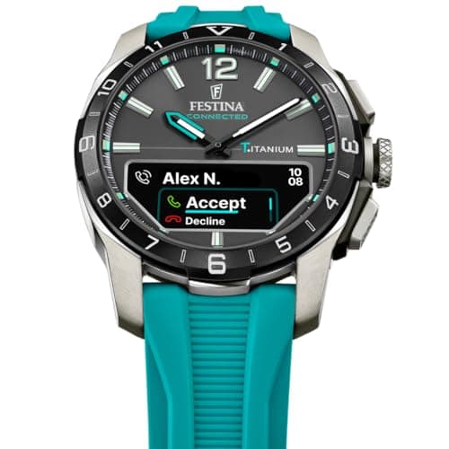 Detalle de Festina Reloj Inteligente Híbrido Hombre Connected D F23000/5 (analógico) de caucho azul