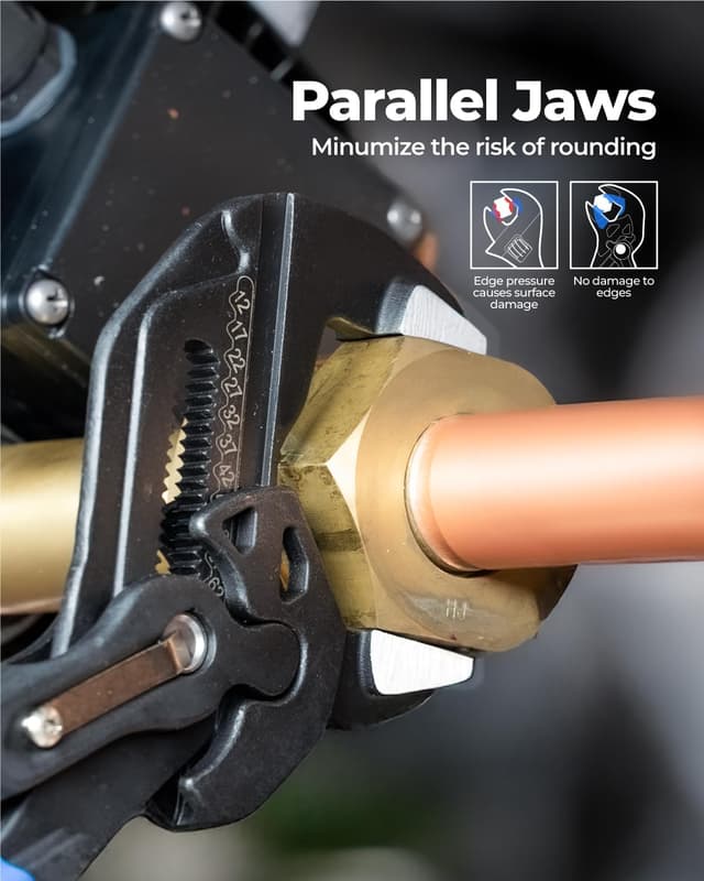 Thumbnail 3 de toolant 7/10/12-INCH Plier Wrench Set 3-Piece 🛠