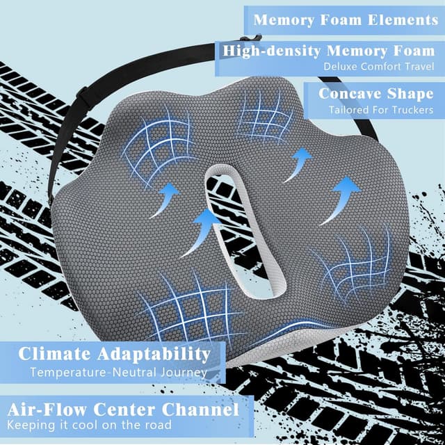 Detalle de Japiroc X-Large seat cushion for truck drivers 20.08